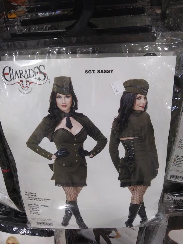 Which female costume from charades looks the most interesting?