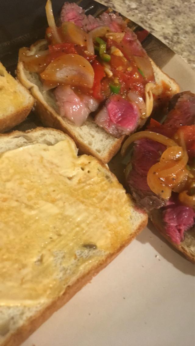 What do you think about this rib eye sandwich?