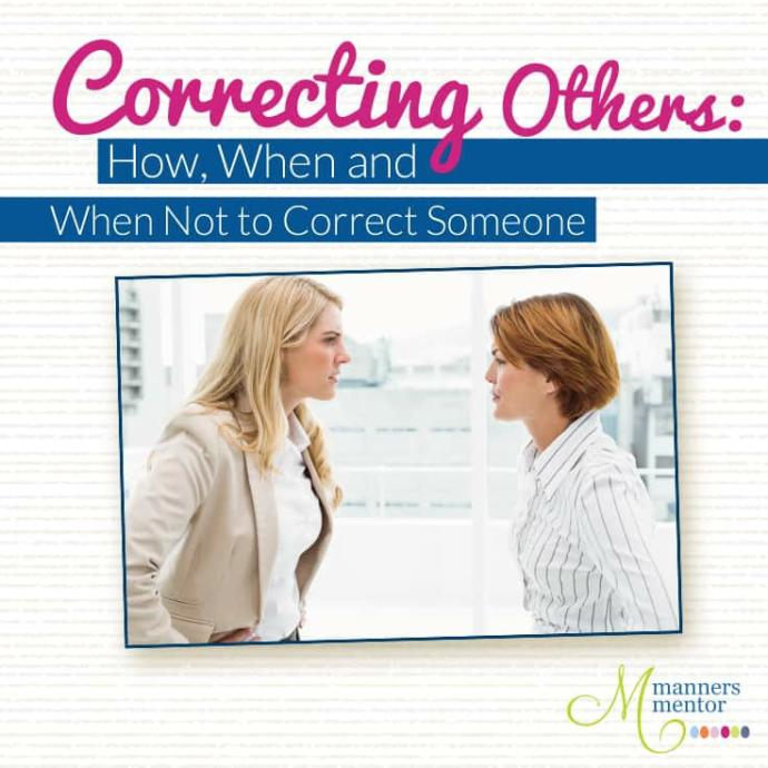Is there a time/moment when it is better to simply not correct someone?