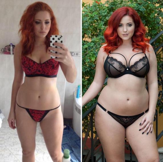 Have you met girls who look better after they put on some weight? If yes, could you describe how it improved their looks?
