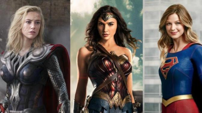 Is portraying women as superheroes in cinema influenced by Hollywood's feminist elite to portray women as superior to men?