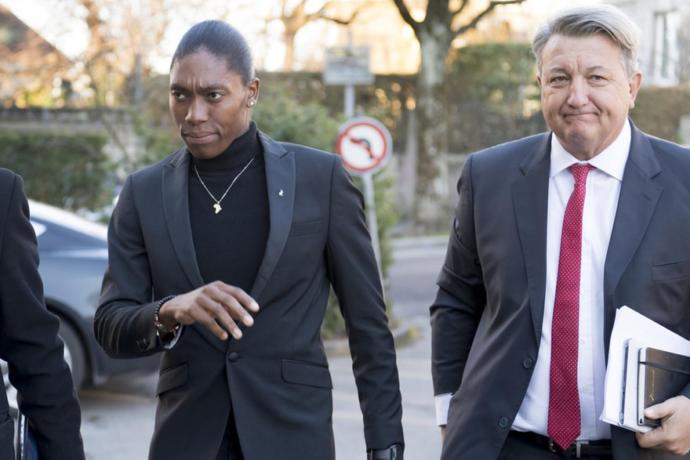 Semenya with her lawyer before appearing in front of the CAS in 2019 - credits: swissinfo. ch