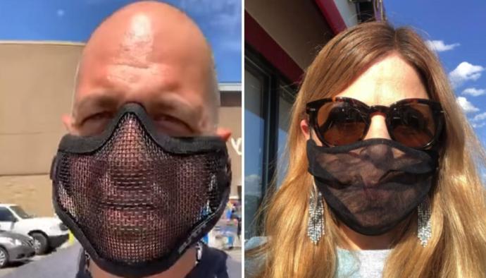 Have you seen anyone wearing a mesh mask?