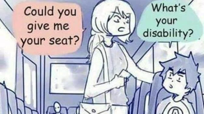 What would you do? You're a guy on a bus, a woman walks up and asks for your seat, her only reason for wanting it is that she is a woman?