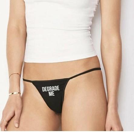 Girls, Would you wear this thong? Guys, Would you make your girl wear it?