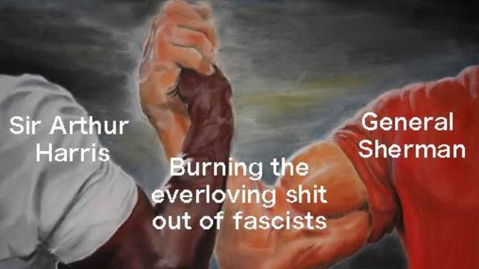 Is Arthur Harris the European Meme version of General Sherman?