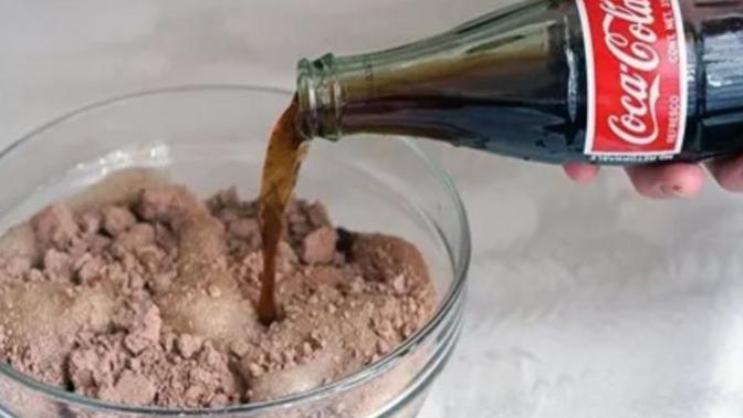 Does pouring Coca Cola into cake mixing actually make for a safer and healthier alternative than water or perhaps table sugar too?