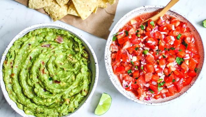 Which do you like dipping your chips in more: cheese, guac, or salsa?