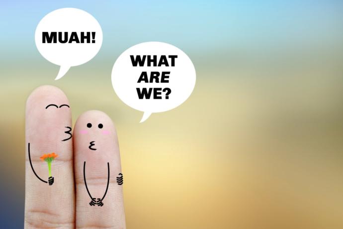 When is it time to use the word in a relationship with someone you have been previously dating?
