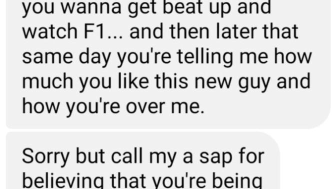 If he doesn't care about other guy why would he say this?
