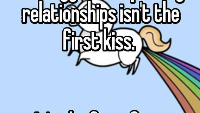 Is sharing the first fart with each other bigger than sharing your first kiss with each other in a relationship?