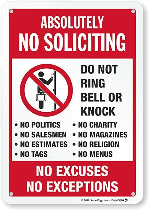 A solicitor tried the door handle to my house when I didn't answer the door. Am I overreacting or is this really inappropriate?