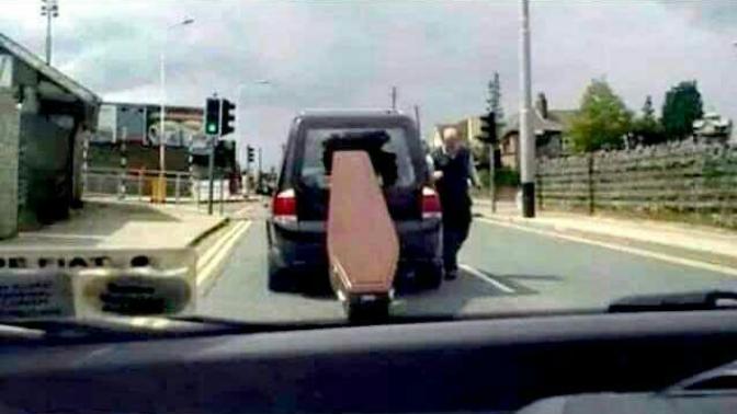 If you crash into an idiot driving too slow whose fault is it?