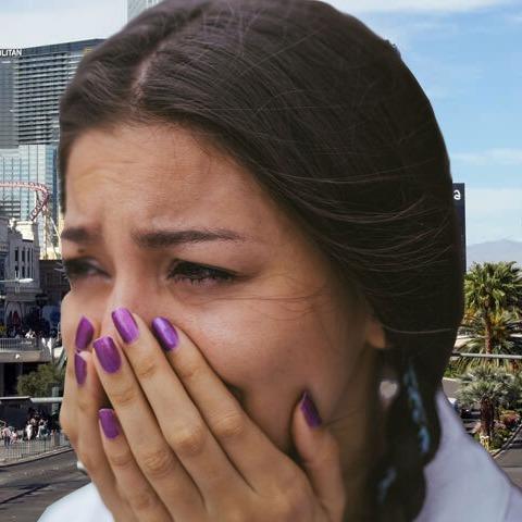 What type of news did this woman just find out?