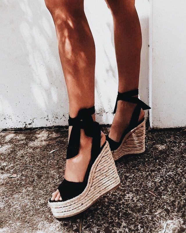 Should wedges and heels be worn with or without socks?