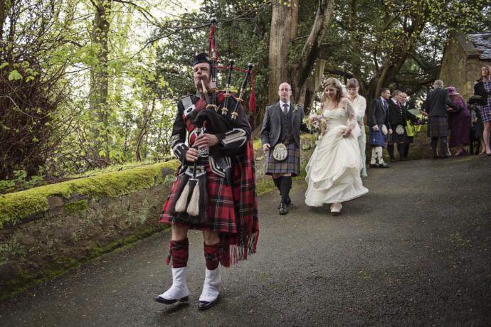 Does your family use bagpipes at weddings?