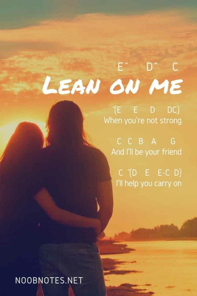 Who is someone you can lean on or someone that is welcome to lean on you?