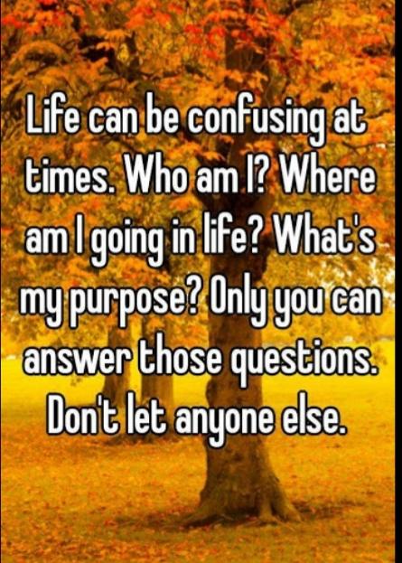 Whats Confuses You More: Life Or People?