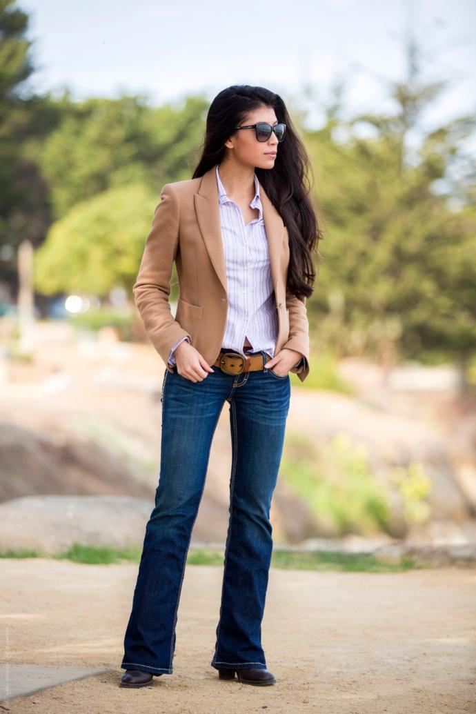 Jeans and heeled boots?