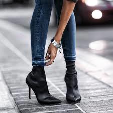 Jeans and heeled boots?