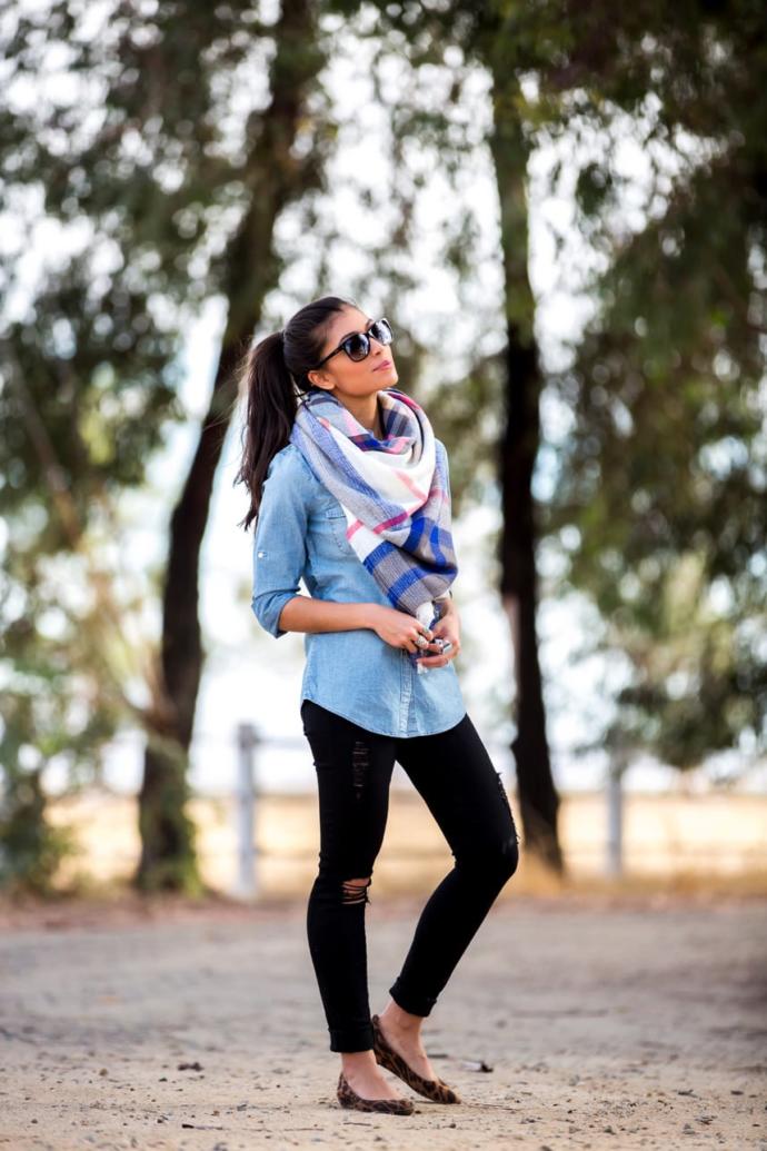 Scarf added on top - - - - -