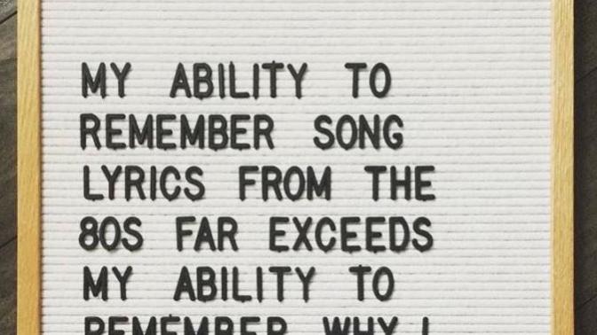 Do you remember most of the lyrics to songs you listen to a lot?