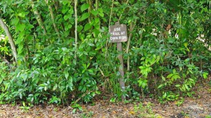 Would you walk a trail if you see this warning sign?