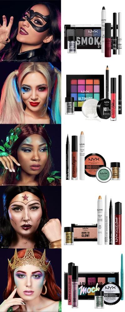 Which NYX Halloween inspired makeup face is the most interesting?