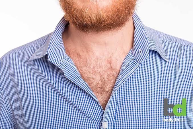 Girls, What if you could see a guys chest hair at top?