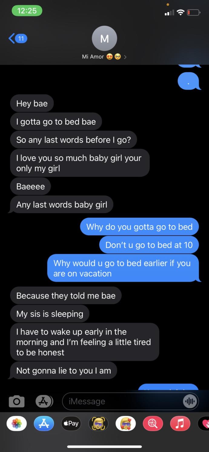 If you are on vacation with your family, would you still text and call your girlfriend/boyfriend?