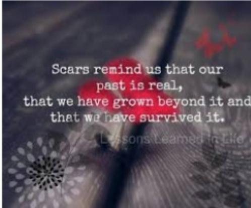 What Scars Do You Carry: Physical, Emotional, None, Or Both?