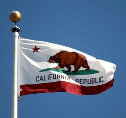 Does the bear and star have any major significance that is shown on the flag representing California?