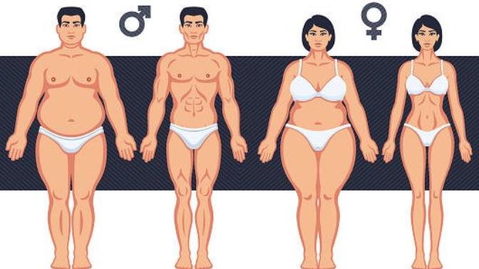 Is it more acceptable for men or women to be overweight?