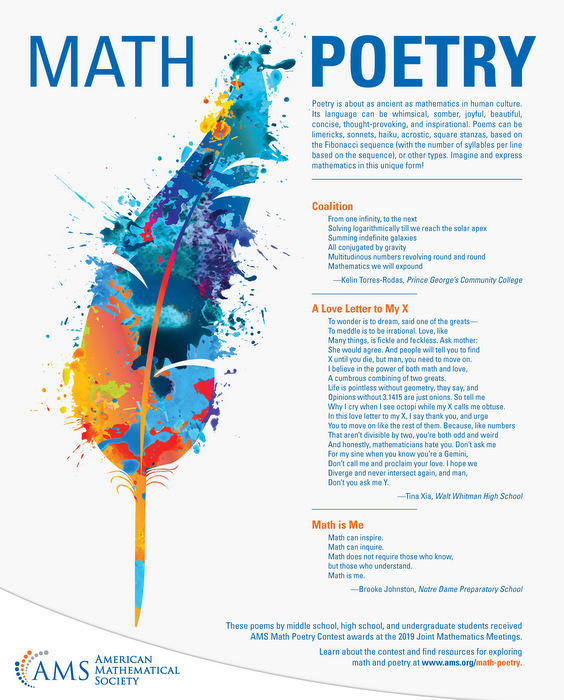 Have you ever heard of street or math poetry?