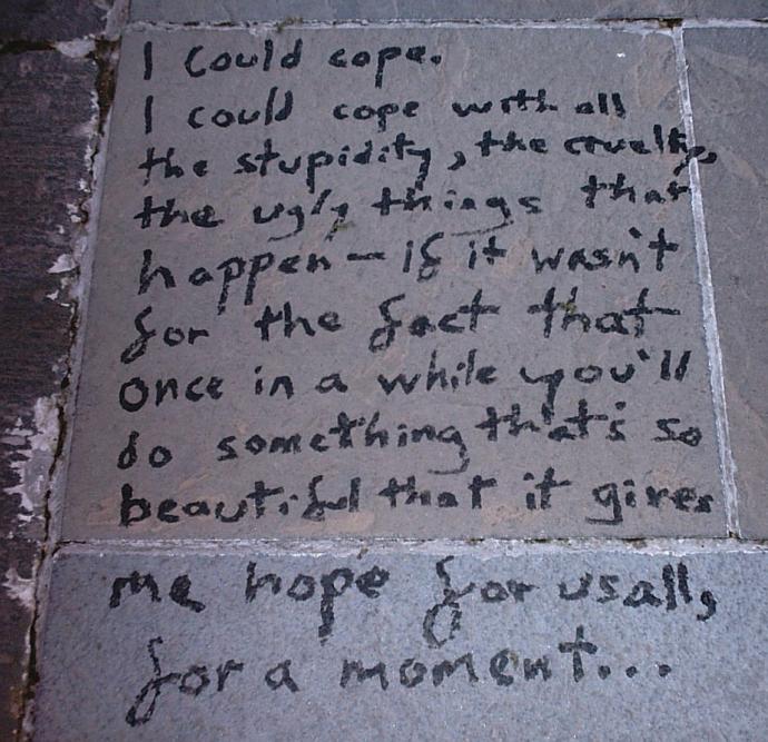 Have you ever heard of street or math poetry?