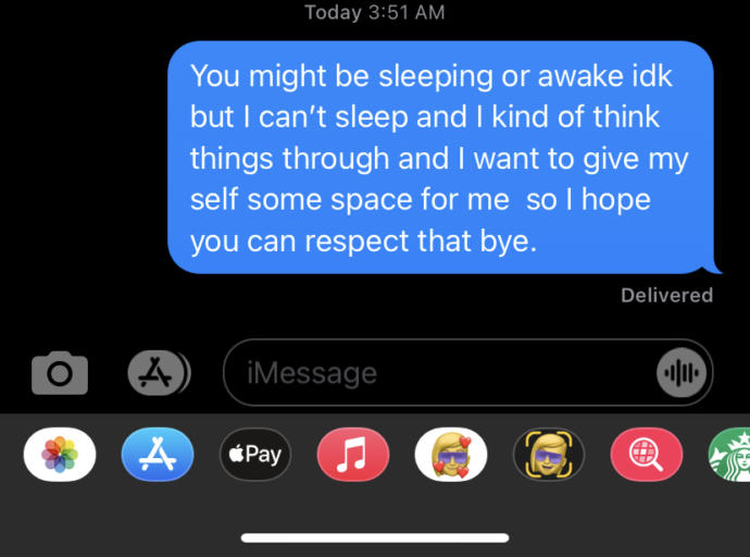 What does this mean if your girlfriend send you this text ( pic)?