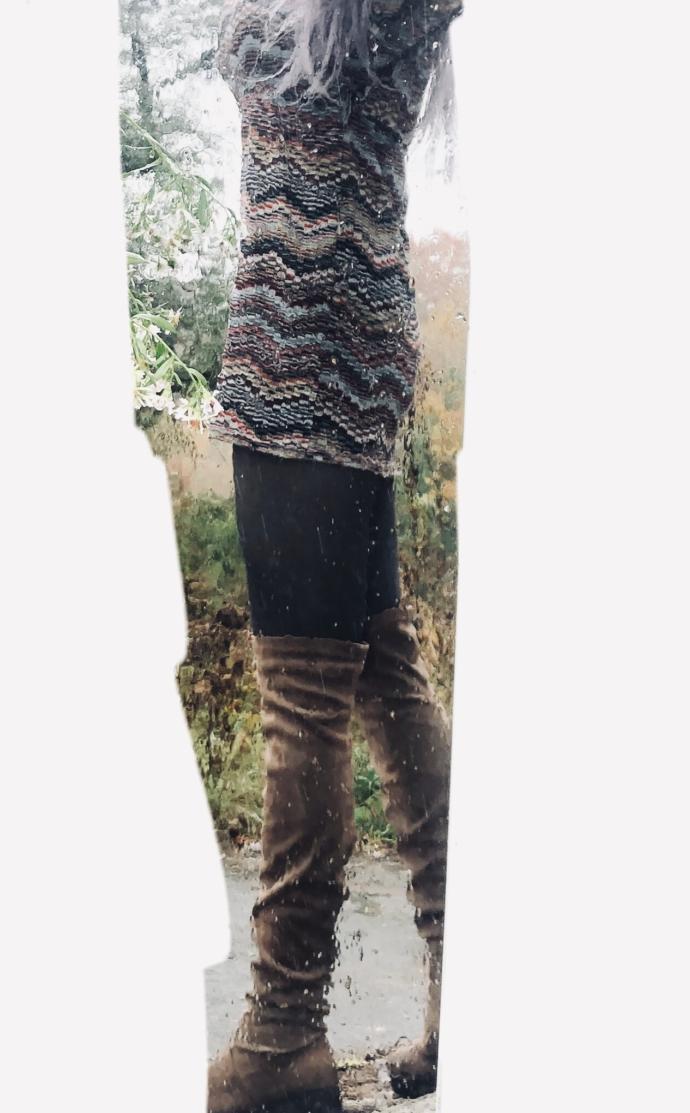 Does this look hideous part #2 : Is this dress now looking Better with the boots & jacket OR just wear a different dress/ skirt/ pants/ etc?