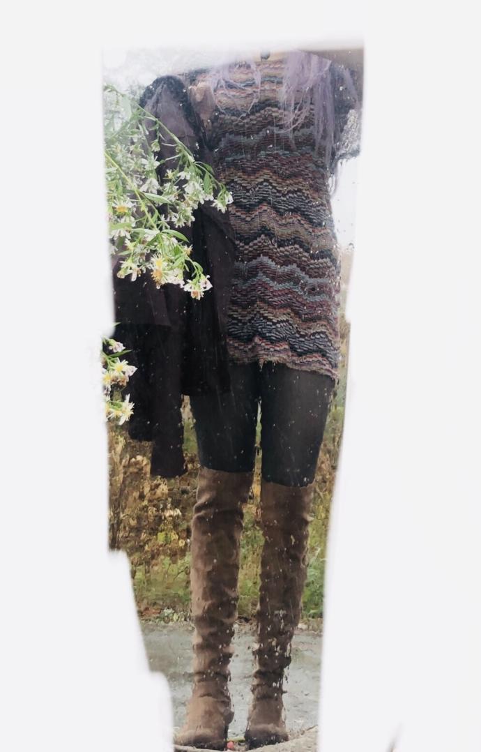 Does this look hideous part #2 : Is this dress now looking Better with the boots & jacket OR just wear a different dress/ skirt/ pants/ etc?