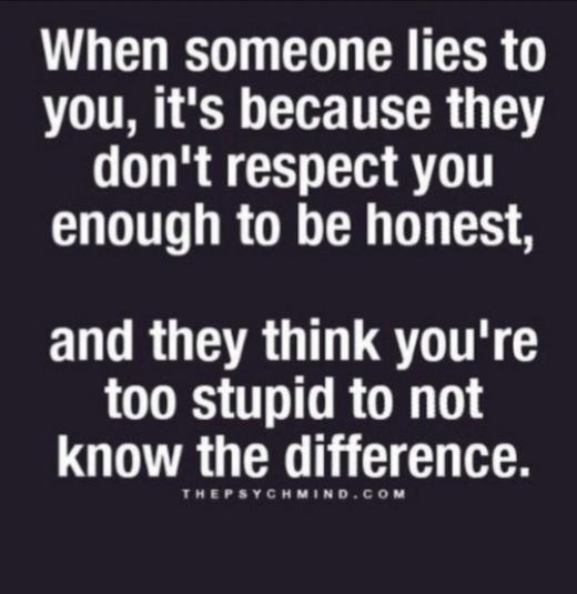 Who does a guy love more: a woman he lies to, or a woman he tells the truth to?