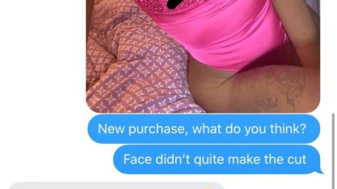 I sent him a lingerie pic and he responded with this? why didn’t he get excited?