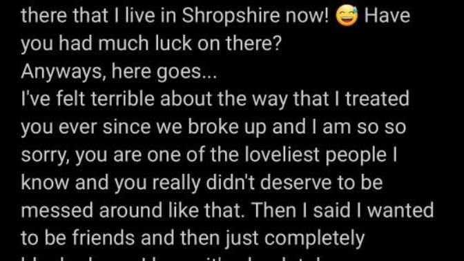 Ex messaged after 2 years then nothing?
