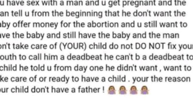 Do you think his facebook post is about me or his new girlfriend (drama filled)?