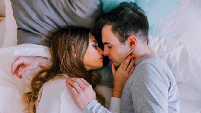 Do most couples living together actually cuddle when they go to bed?