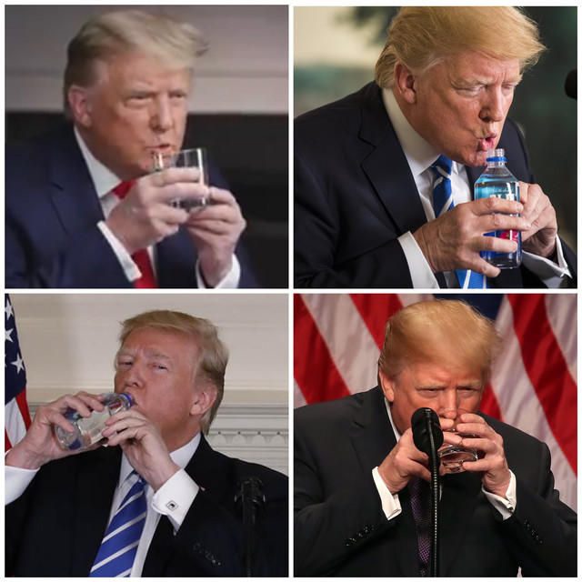 Can you drink water with one hand?