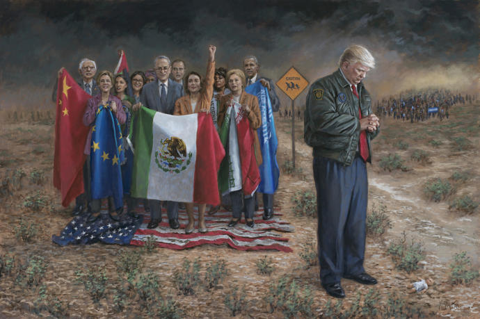 Because he doesn't hate this country...