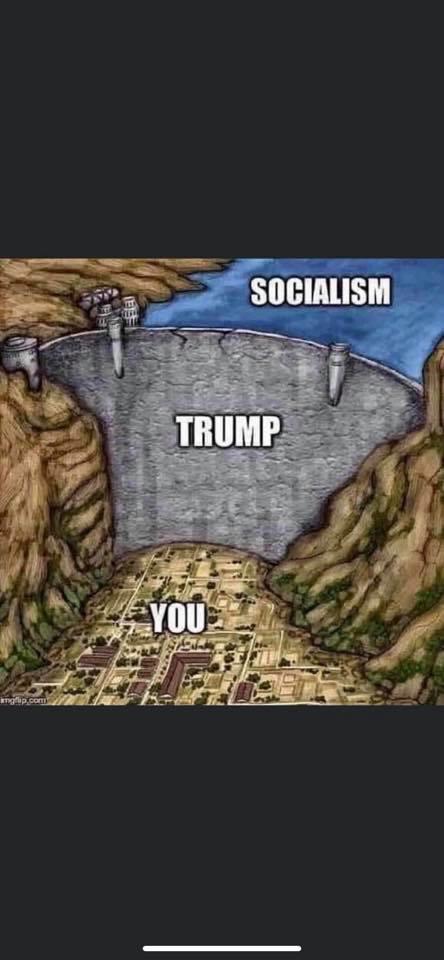 Because it is him or the Demunist Commiecrats...