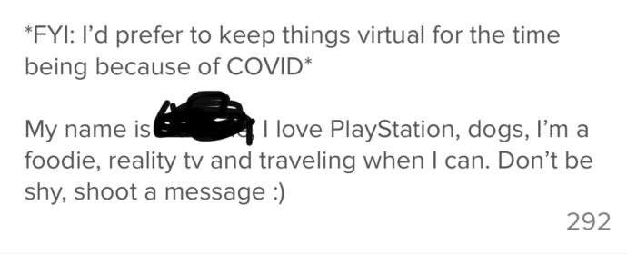 Is my tinder bio interesting?