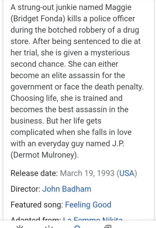 If You Had To Choose, Would You: Become An Elite Assassin For The Government Or Face The Death Penalty?