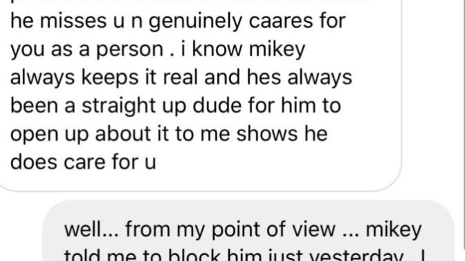 Does it seem he asked his friend to message me?