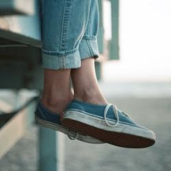What’s the coldest temperature for not wearing socks?